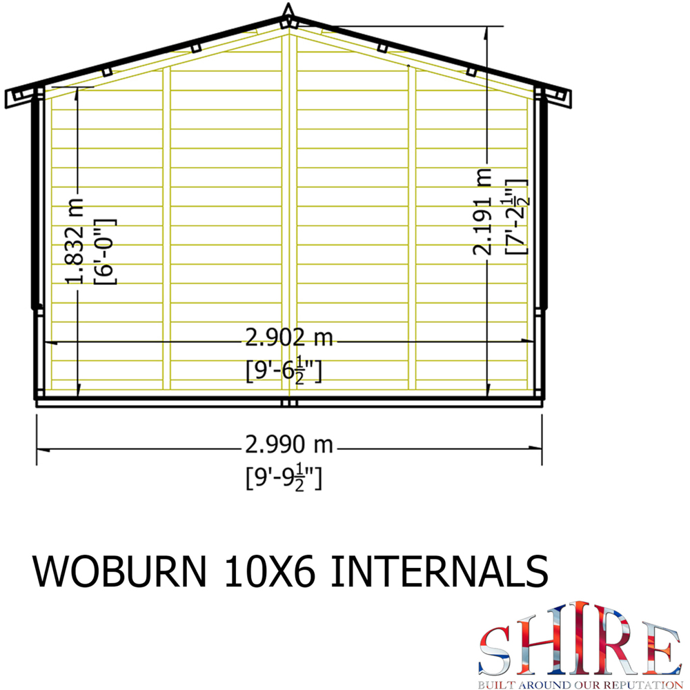 Shire Woburn 10 x 9ft Shiplap Garden Shed Image 8