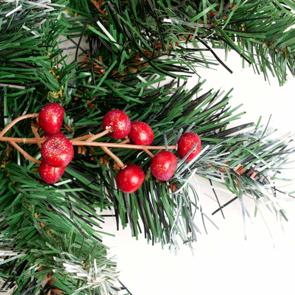 Best Artificial Frosted Deluxe Christmas Garland with Pine and Spruce Tips 270cm Image 7