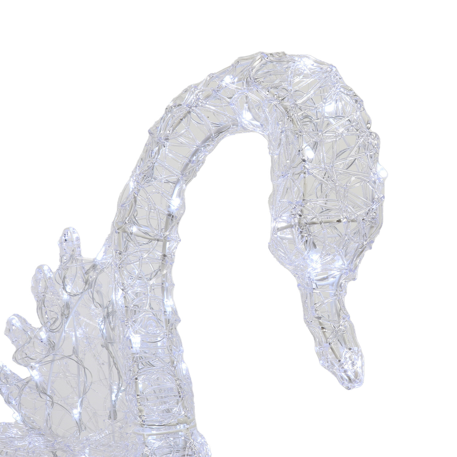 Acrylic White Swan 120 LED Decoration Image 4