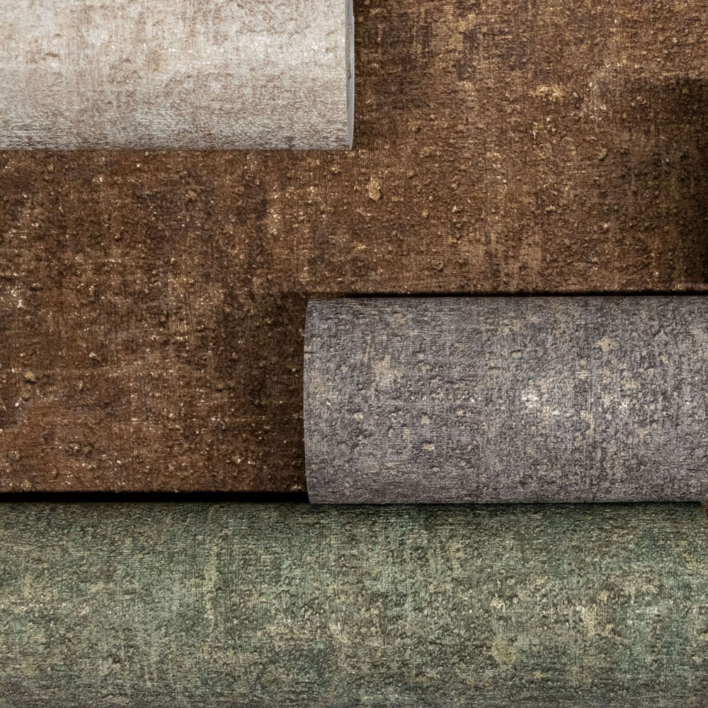 Grandeco Boutique Belize Norite Deep Natural Texture Embossed Brown Wallpaper Image 4