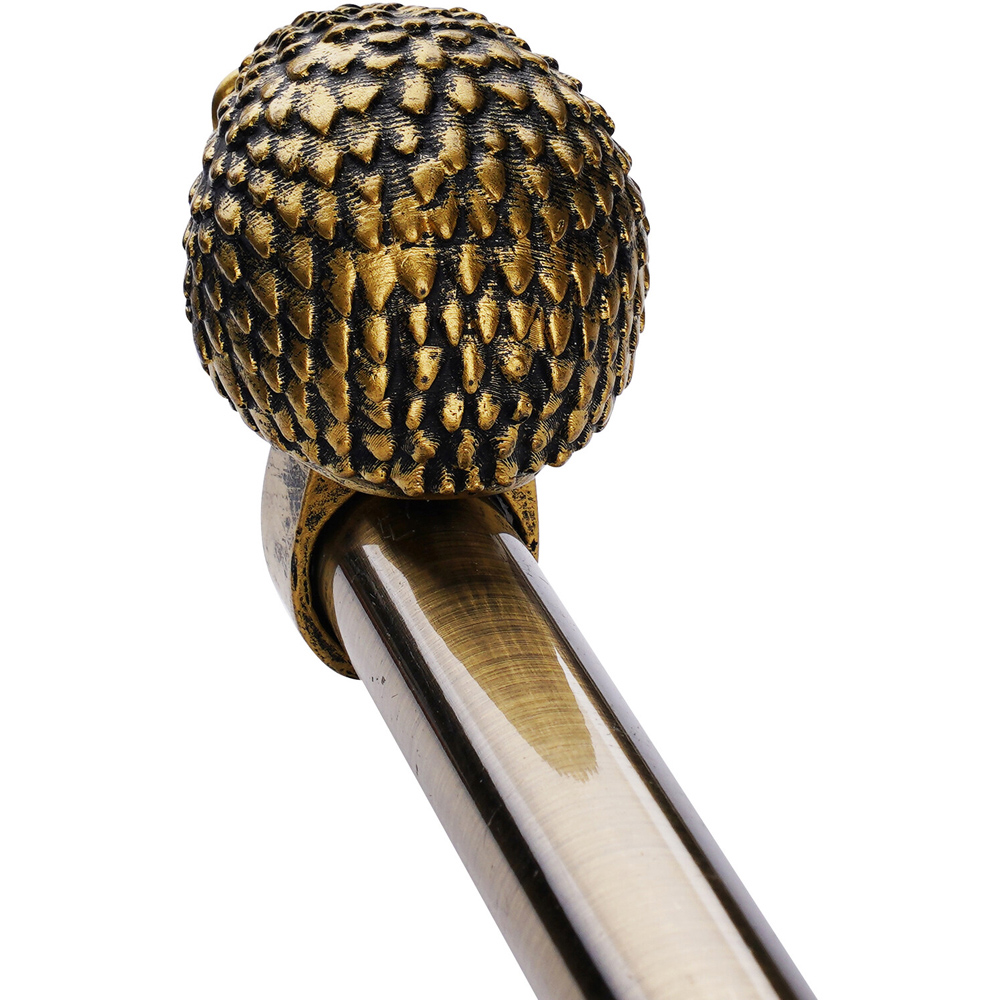 Hedgehog Curtain Pole Brass Image 4