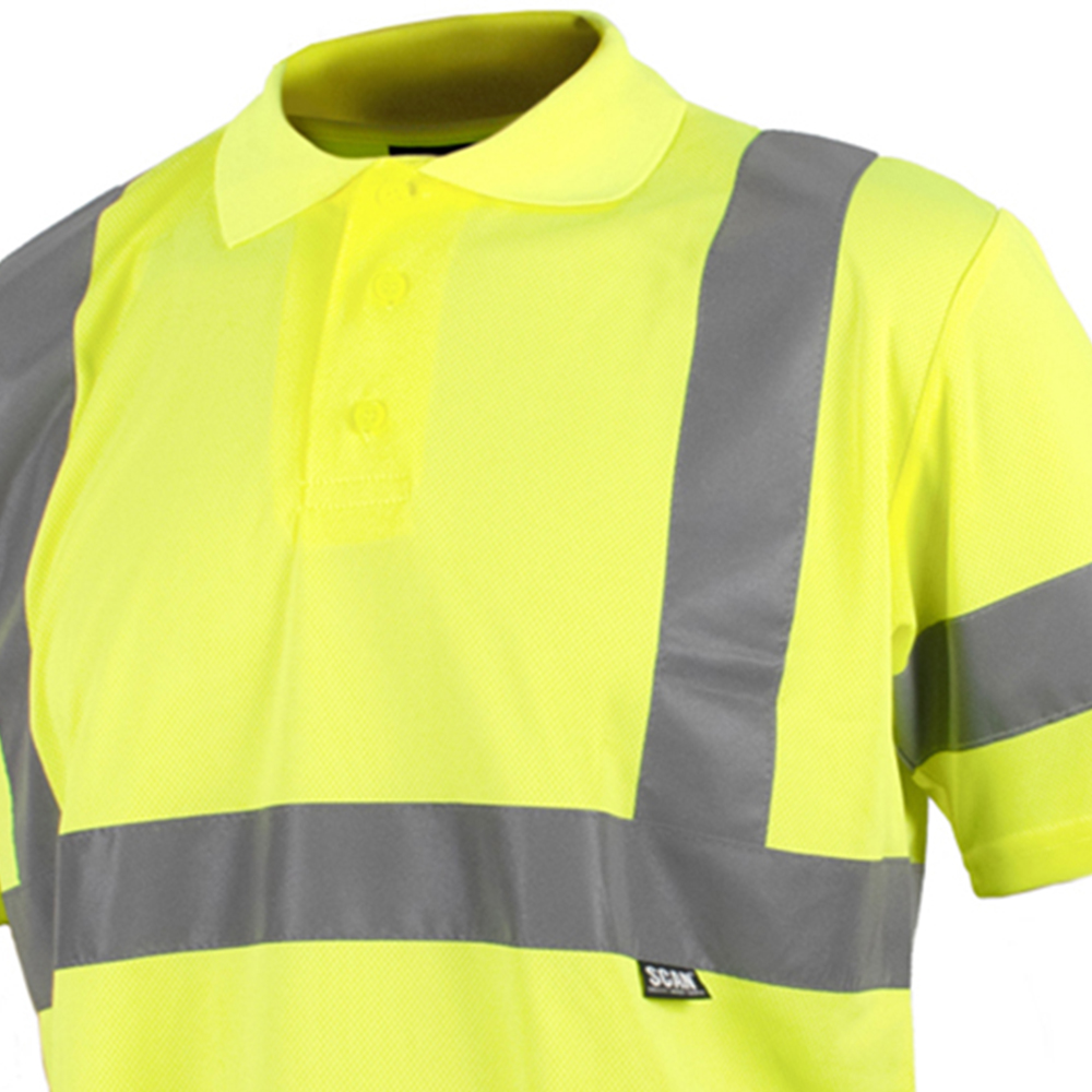 Scan Hi Visibility Polo Shirt XL Yellow Image 3