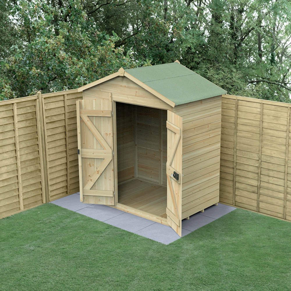 Forest Garden Timberdale 6 x 4ft Apex Shed Image 2