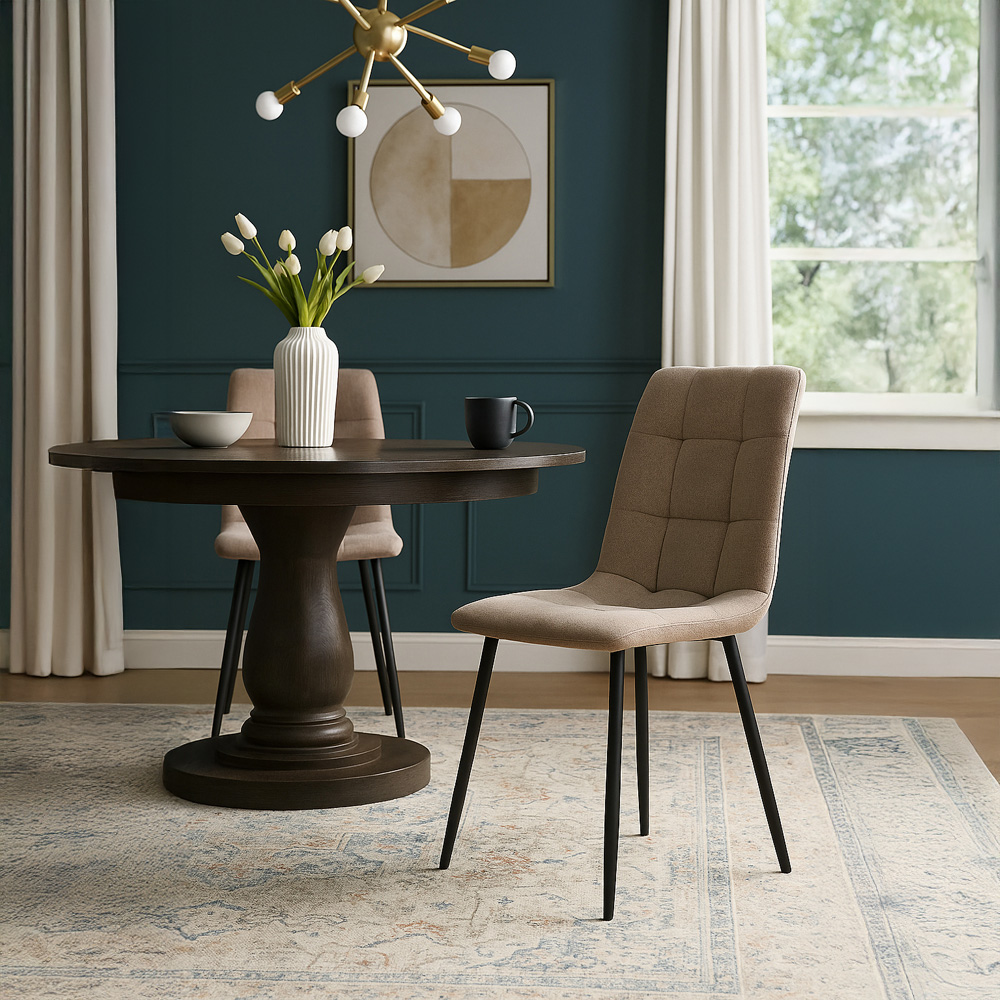 DS Living Colette Silver Sega Dining Chair Set of 2 Image 3