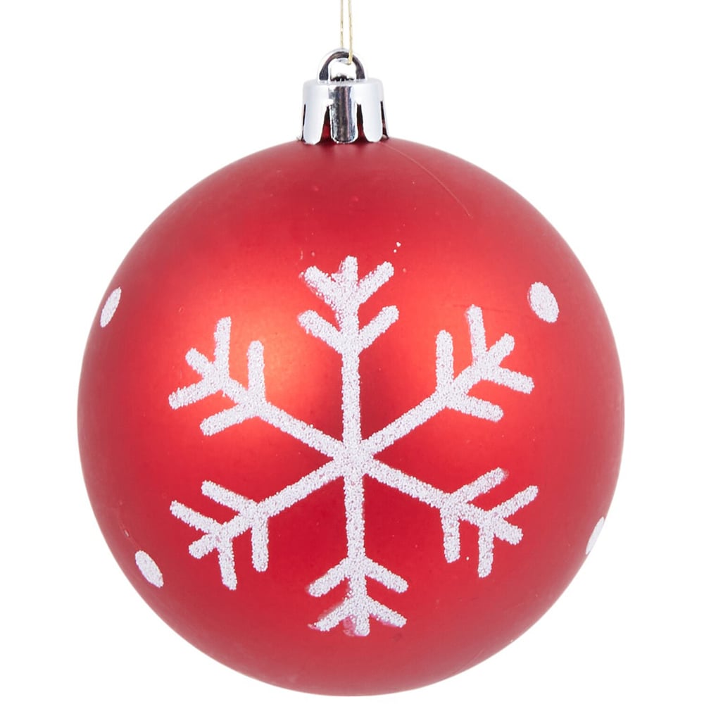 Set of 18 Santas Chalet BaublesRed Image 6