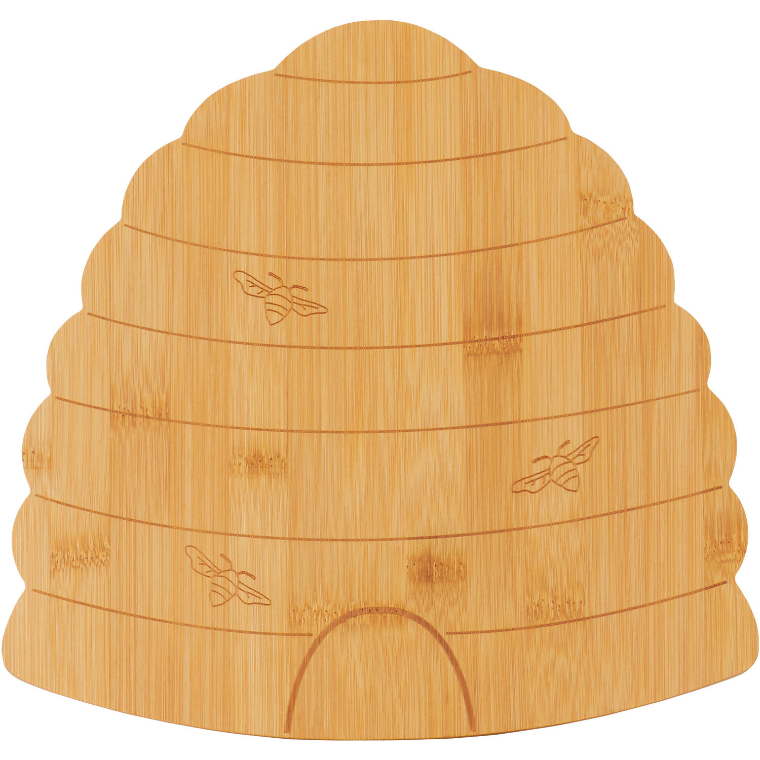 Honey Bees Beehive Bamboo Serving Board - Natural Image 3