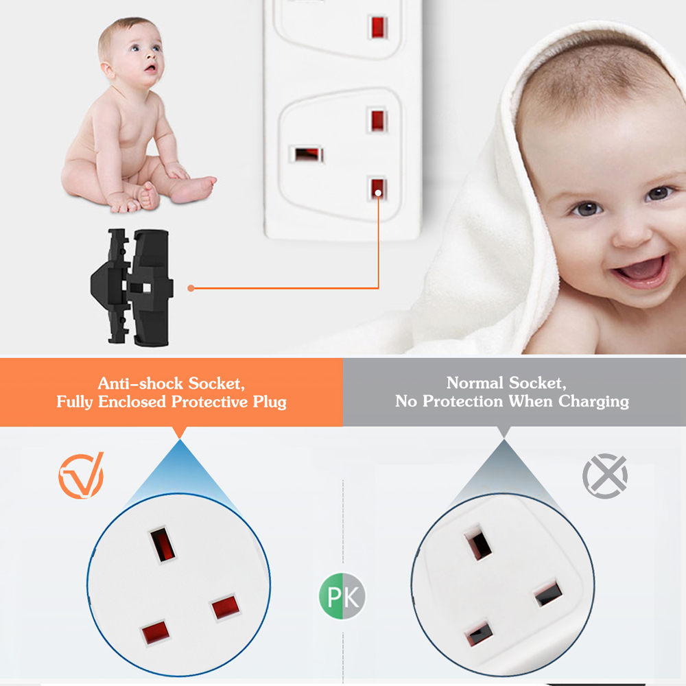 ExtraStar White 13A 3m 6 Socket Surge Protected Extension Lead Image 3