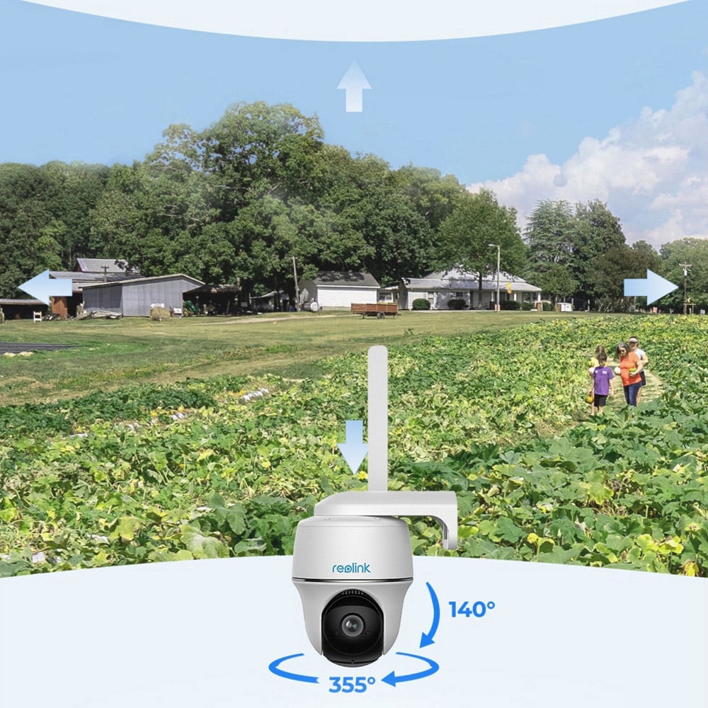 Reolink Go PT 4G LTE 8MP Ultra HD Pan and Tilt Solar CCTV Kit with 64GB SD CARD and SIM Image 4
