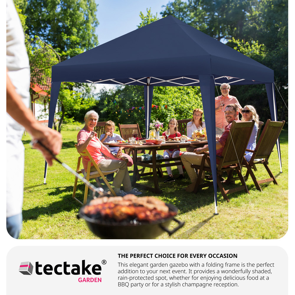 tectake Linosa 3 x 3m Blue Water and UV Resistant Gazebo Image 7