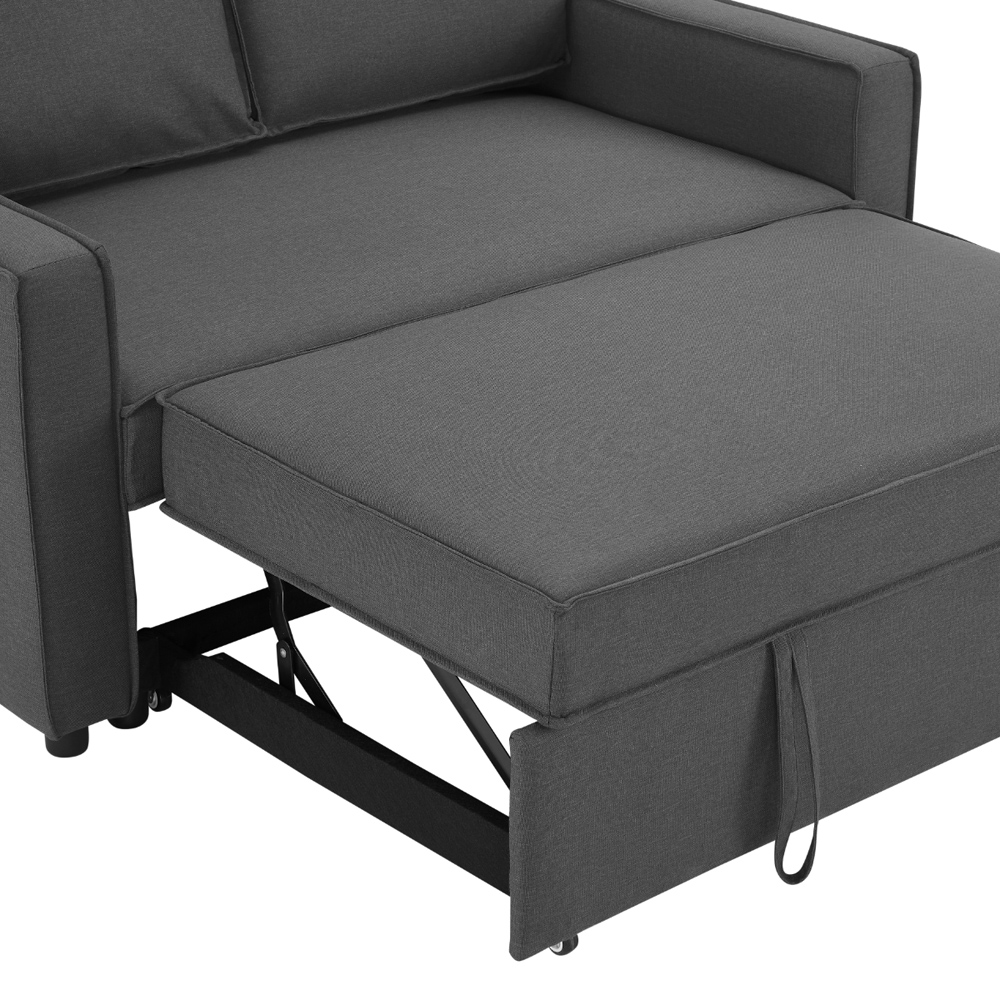 Home Detail Hugo Small Double Sleeper Dark Grey Pull Out Sofa Bed Image 8