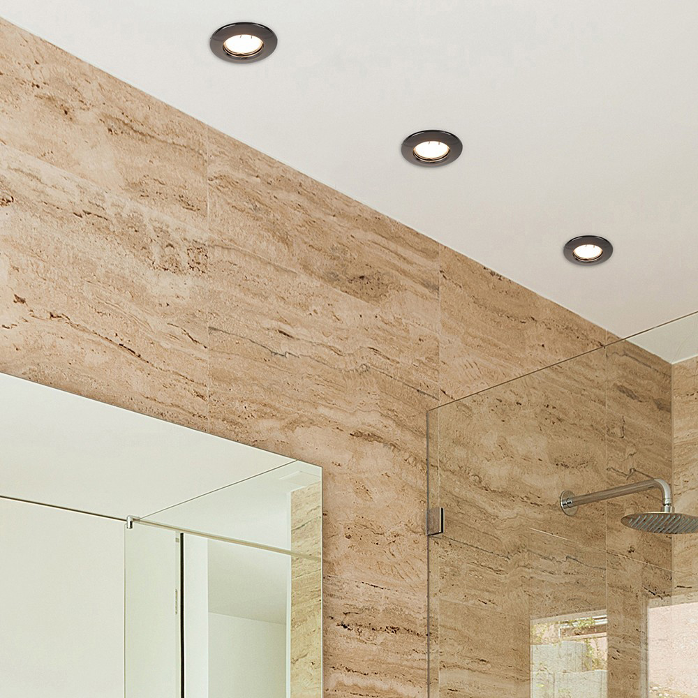 ValueLights Black Chrome Warm White LED Ceiling Downlight 20 Pack Image 2