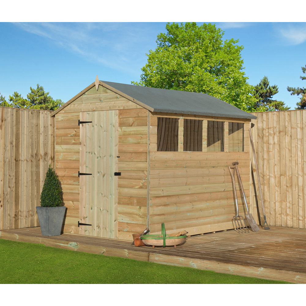 Empire Sheds 9200 5 x 8ft Tongue and Groove Apex Garden Shed Image 2
