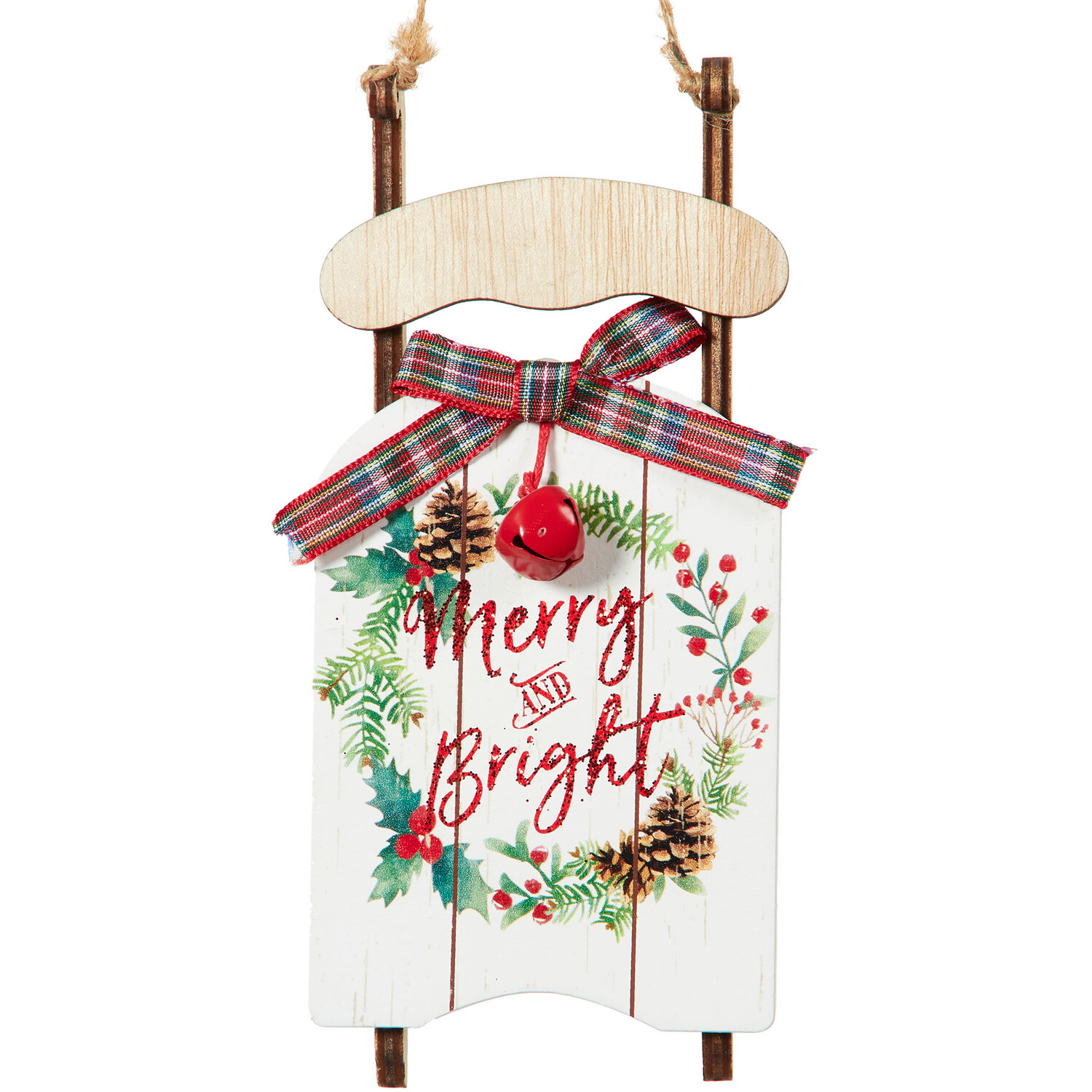 Christmas Sleigh Hanging Decoration Image 2