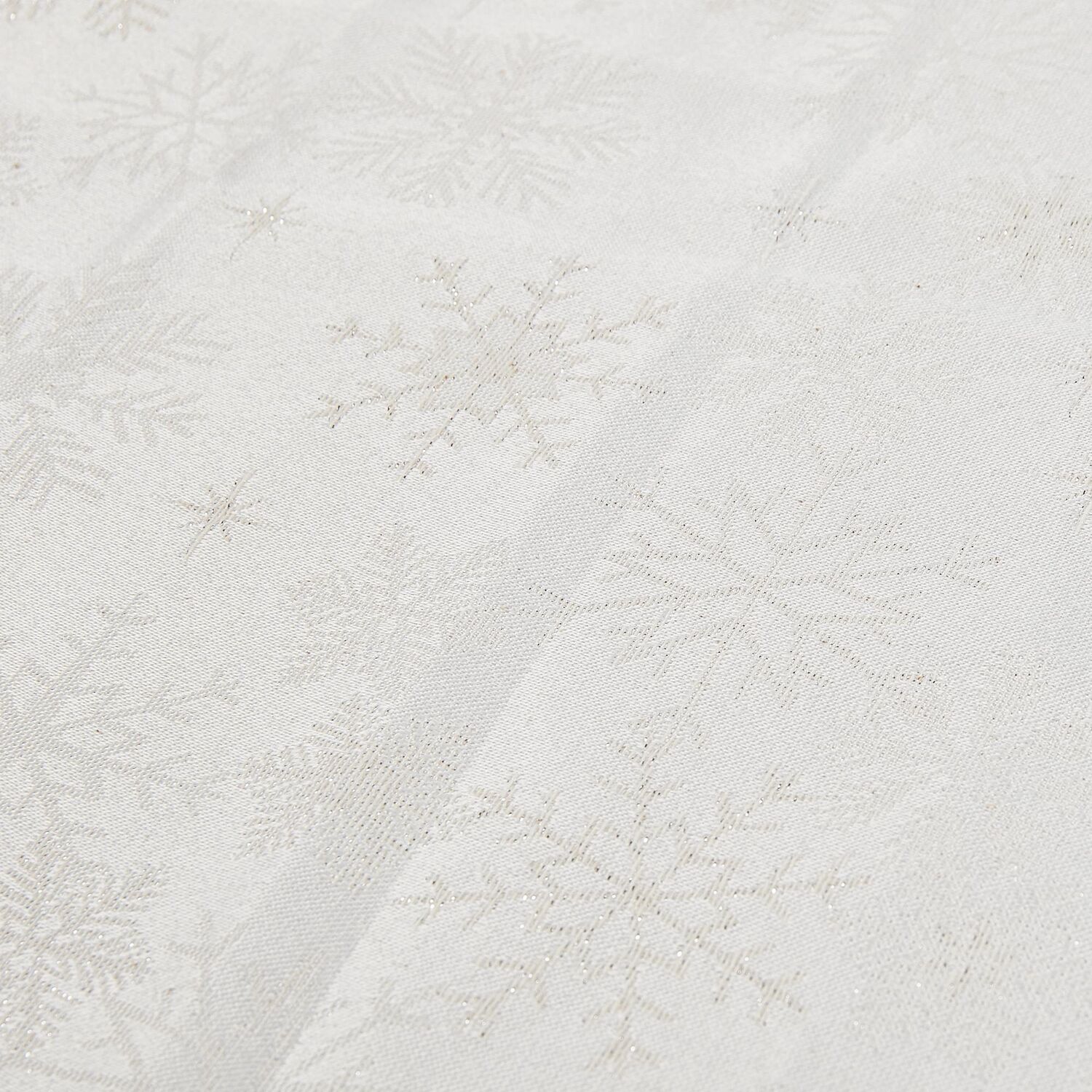 Snowflake Table Cloth - White Image 2