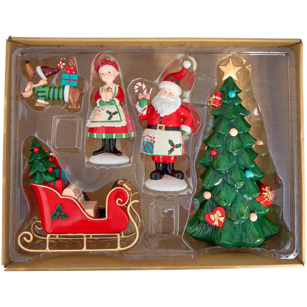 Novelty Mr and Mrs Claus Ornament Set Image 2