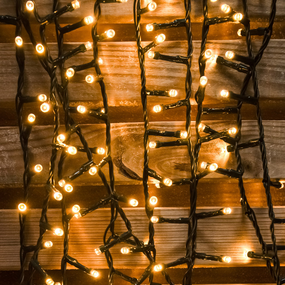 The Christmas Centre 960 Warm White LED Multifunction Green Cable String Light 82m Image 5