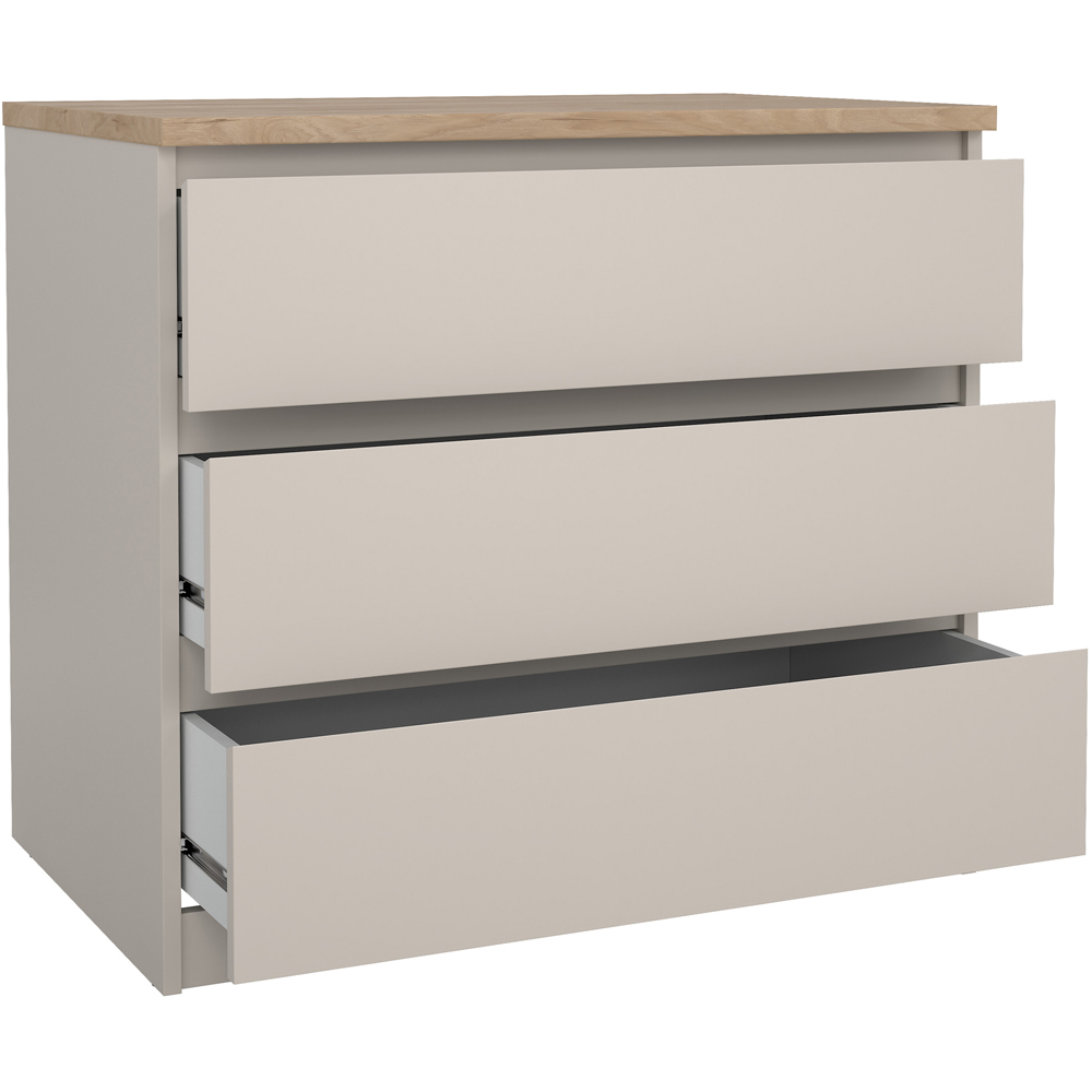 Florence Naia 3 Drawer Cashmere Jackson Hickory Chest of Drawers Image 5