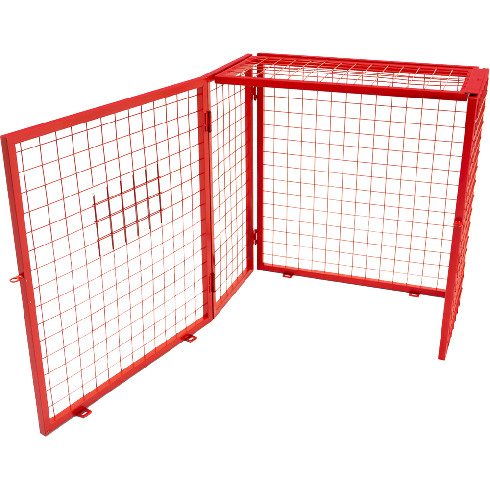 MonsterShop Red Gas Bottle Collapsible Mesh Cage 90 x 80cm Image 4