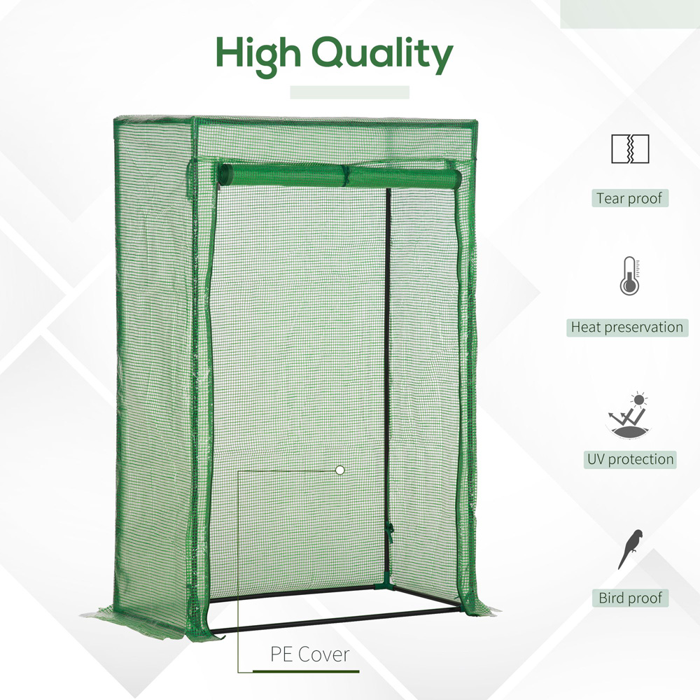 Outsunny Green 3.2 x 1.6ft Mini Greenhouse Image 5
