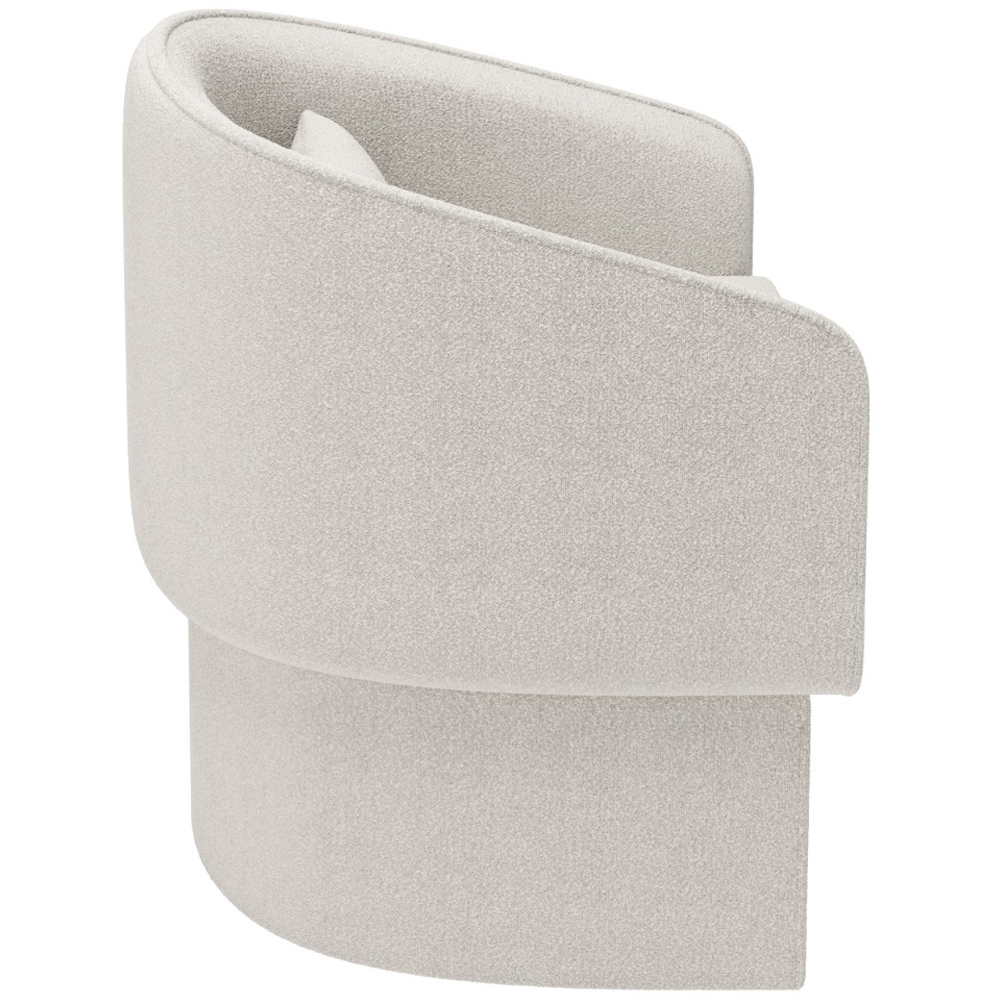 SOLACE+CO Lowen Cream Boucle Accent Chair Image 3