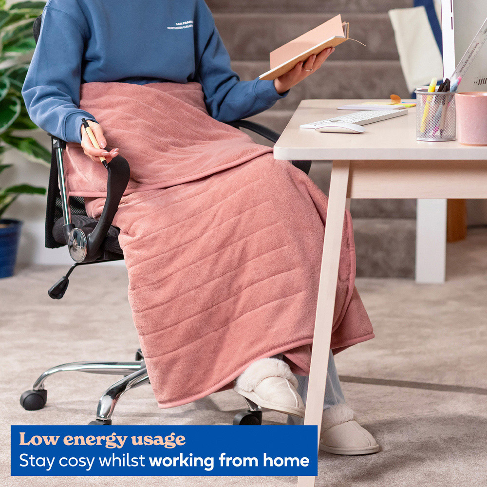 Russell Hobbs RHHT1004PNK Pink Microfleece Heated Throw 180 x 130cm Image 5