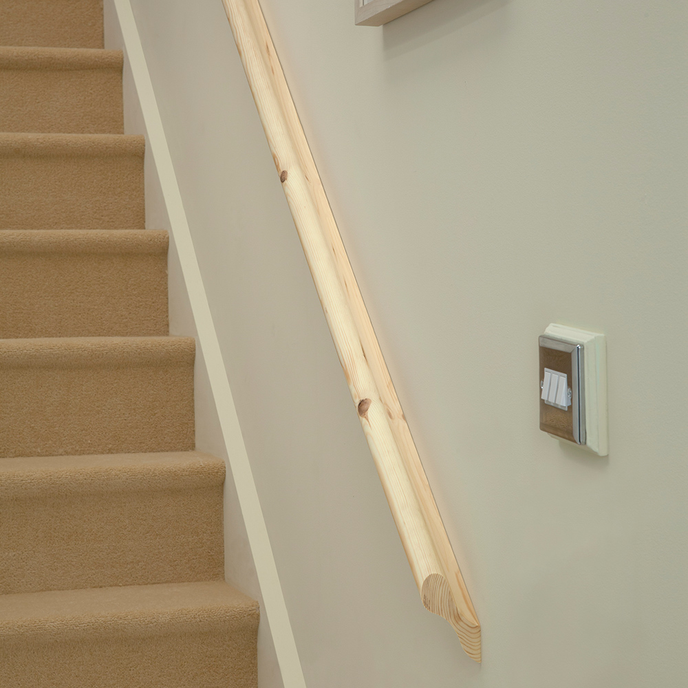 ​Blueprint Joinery Pigs Ear Pine Wall Mounted Handrail 4.2m Image 2