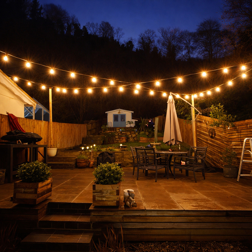 Lighting Legends Super Warm White Plug-in Connectable Festoon Outdoor LED String Light 52m Image 5