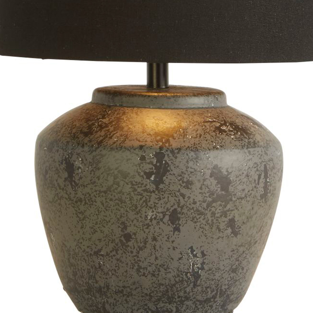 Lighting Collection Black Ceramic Lamp Image 4