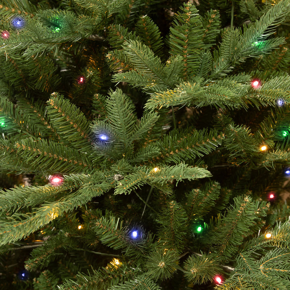 The Christmas Centre Winchester Multicolour LED Pre-Lit Fir Artificial Xmas Tree 7.5ft Image 3