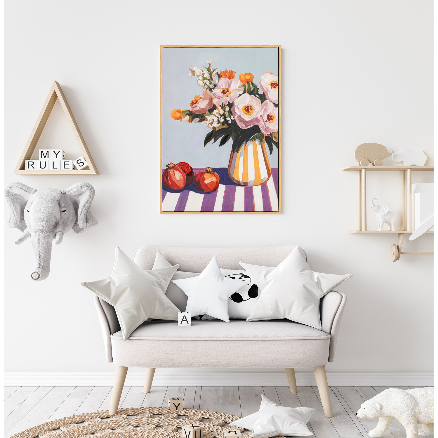 Vintage Bouquet Still Life Canvas Image 9