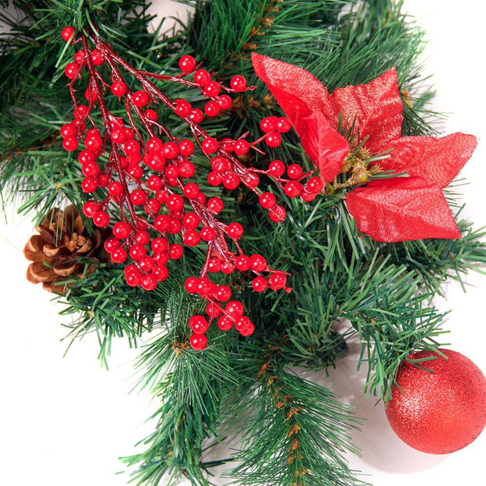 Best Artificial Red Christmas Garland 180cm Image 8