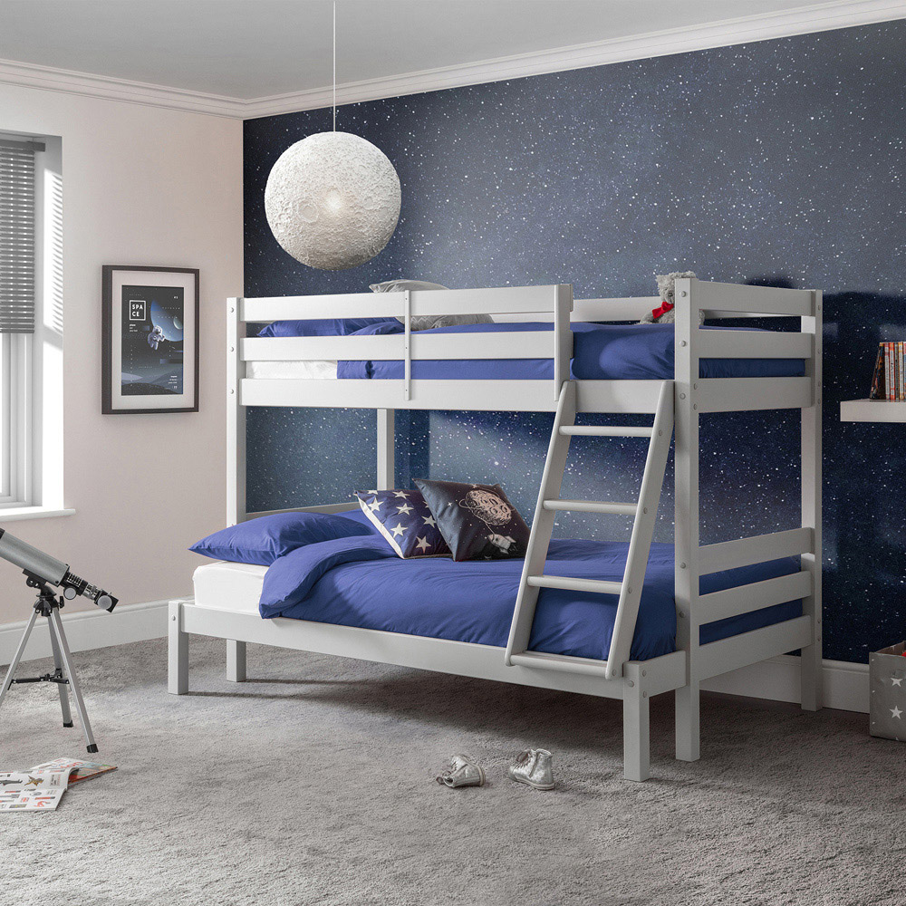 Julian Bowen Merlin Dove Grey Sleeper Bunk Bed Image 9