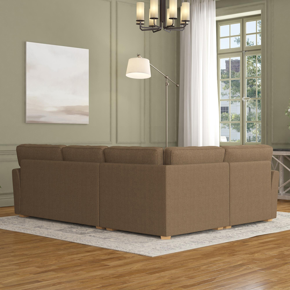 Wendleberry 3 Seater Venice Nutmeg Fixed Back Left Hand Corner Sofa Image 6