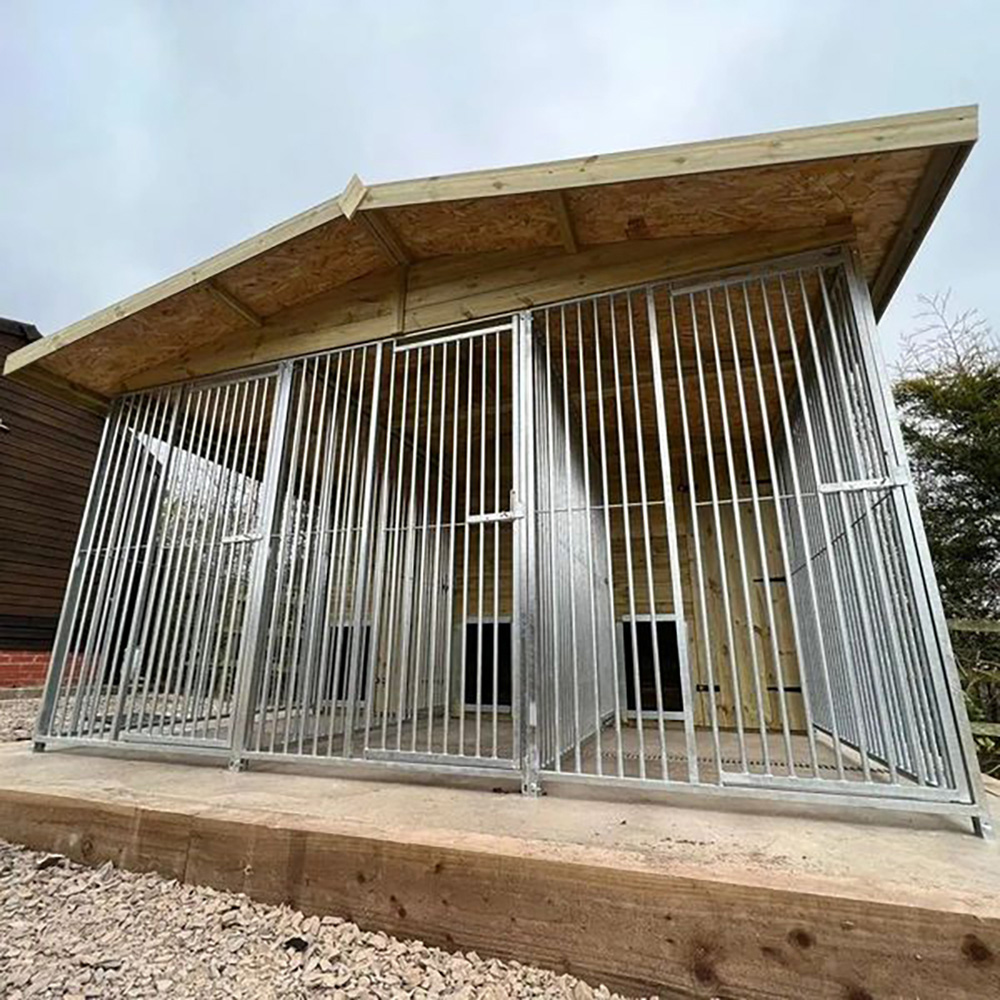 Benchmark Dog Kennel with Apex Roof - Triple 12 x 10ft Premium Wood Range Image 2