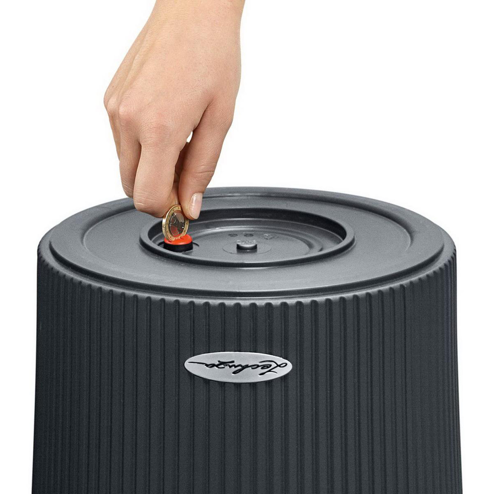 Lechuza Cilindro Slate Polyresin Self Watering Planter 41cm 2 Pack Image 5