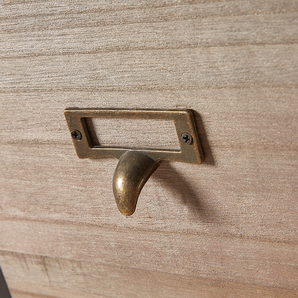 Home Source Derwent 3 Drawer Solid Wooden Chest of Drawers Image 3