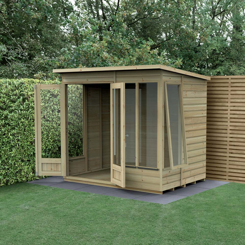 Forest Garden Beckwood 7 x 5ft Single Side Opening Pent Summerhouse Image 6
