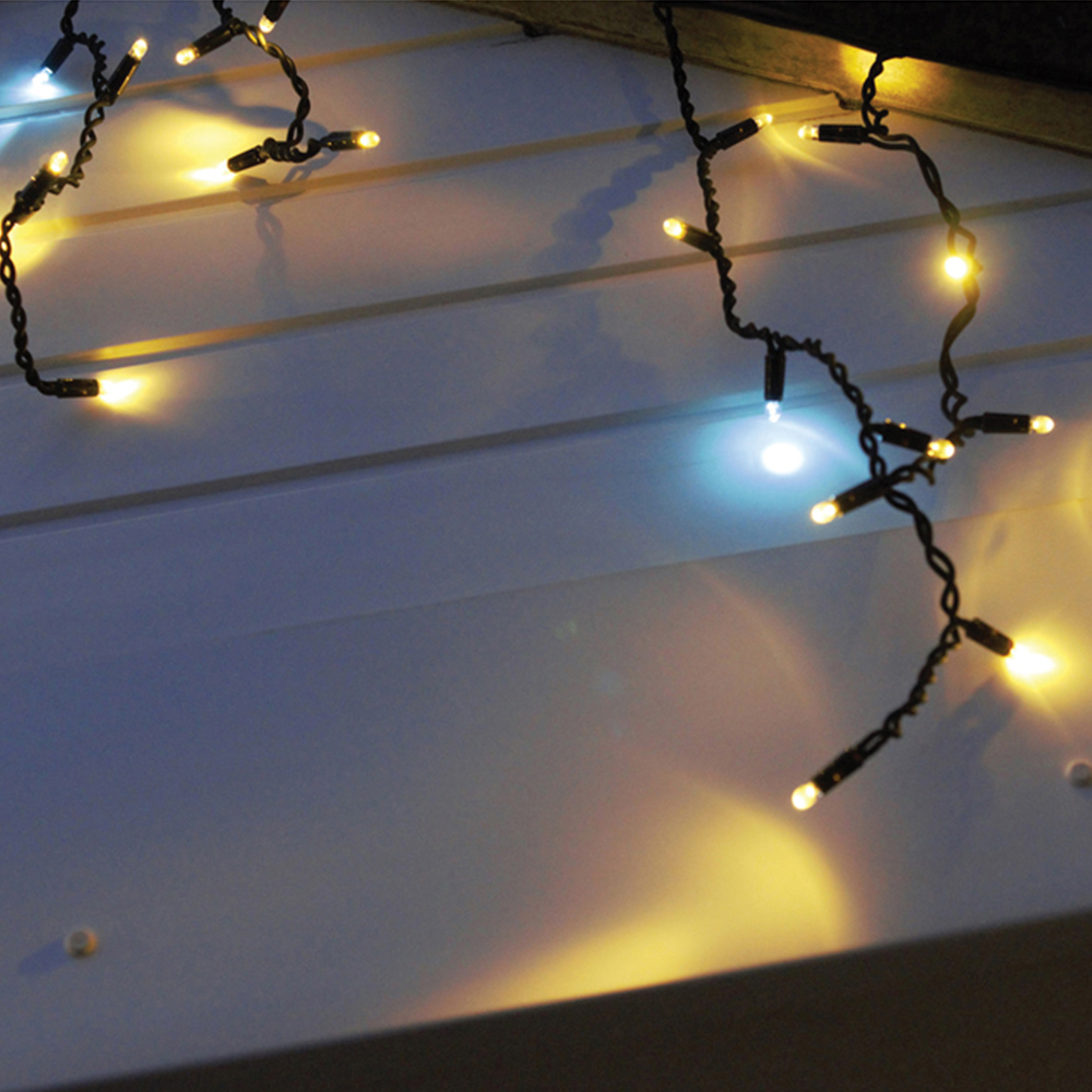 Eagle Connect 120 Warm White LED White Icicle Light 4m Image 3