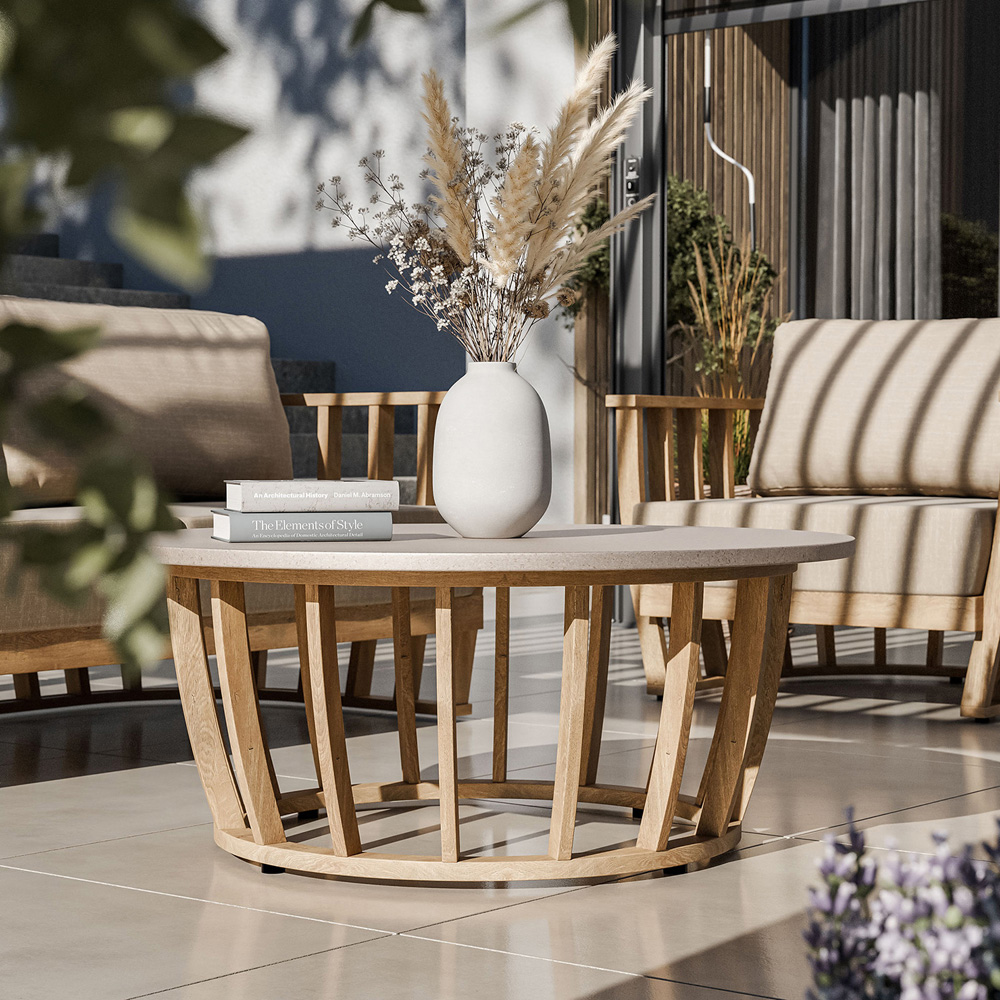 Royalcraft Lucca 5 Seater Acacia Wood Outdoor Lounging Set Image 8