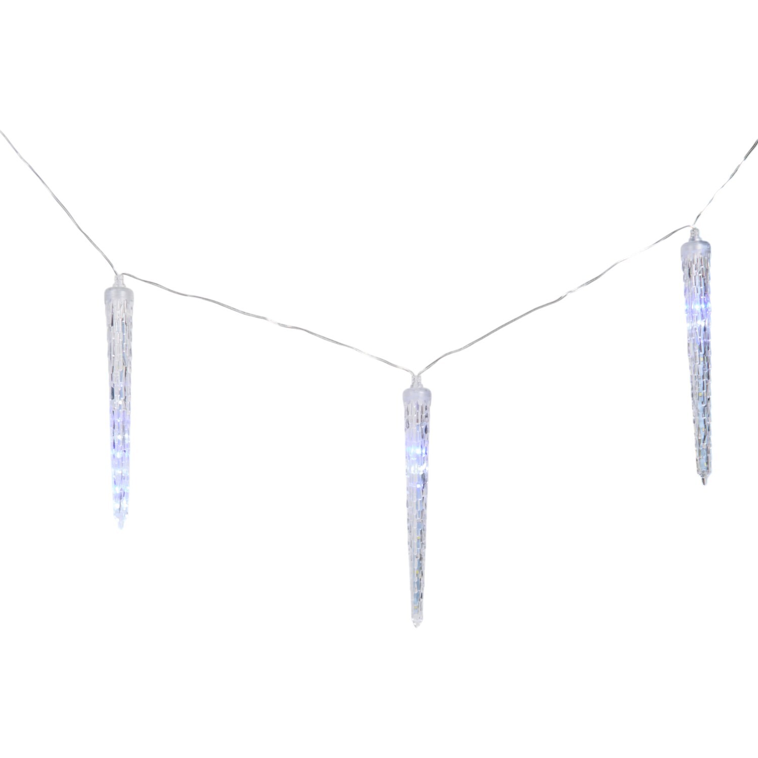 Ice White and Blue Rainfall Light White Image 5