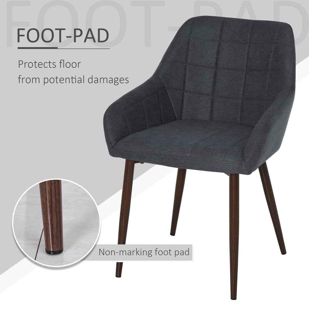 Portland Set of 2 Gold and Black Metal Wire Dining Chair Image 7