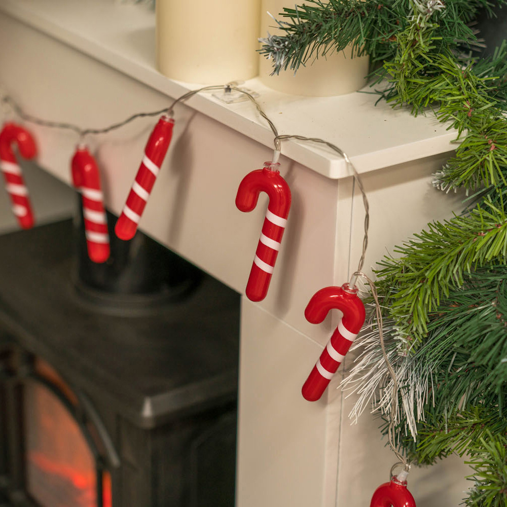 ValueLights 10 LED Candy Cane String Light Image 5