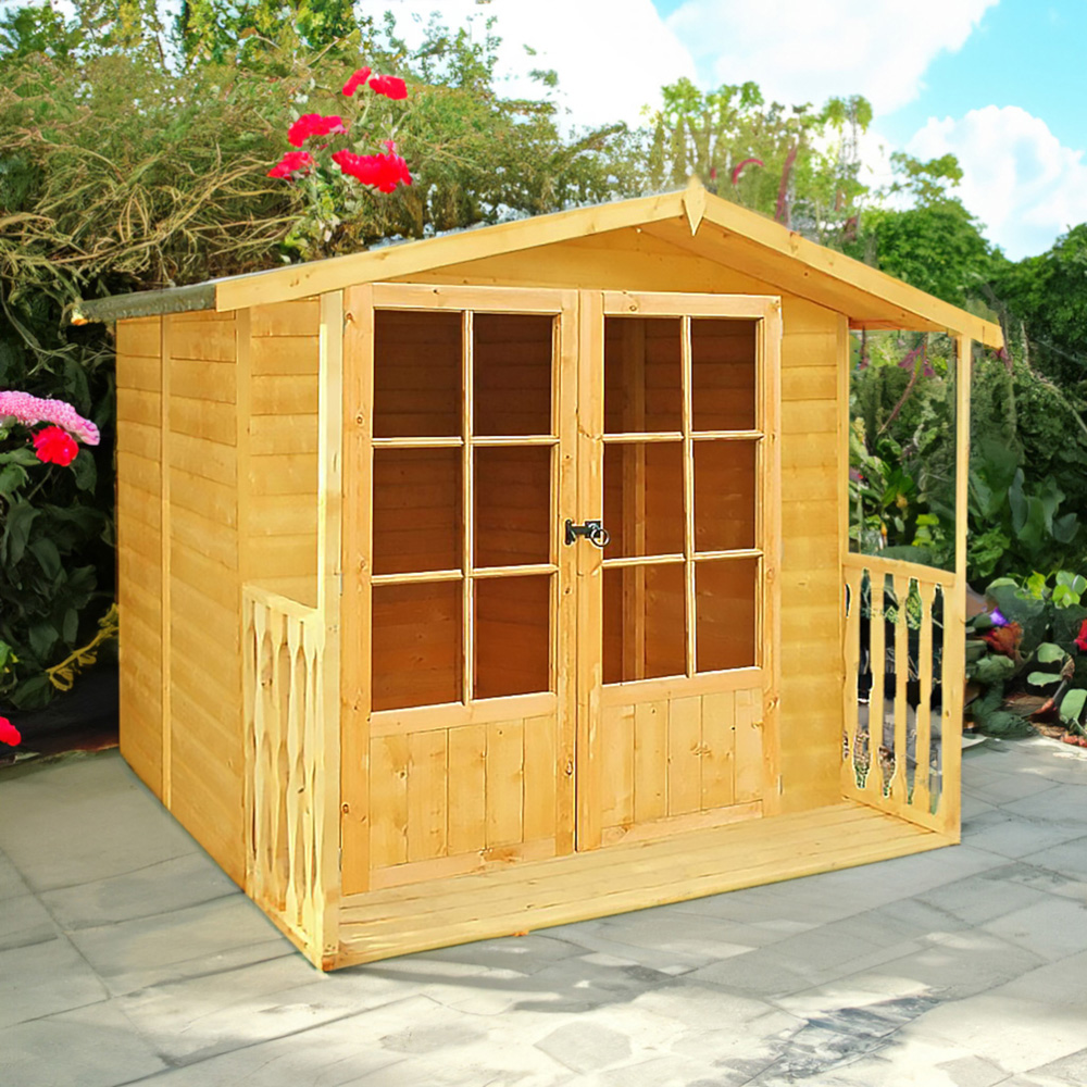 Shire Alnwick 7 x 7ft Double Door Traditional Summerhouse Image 5