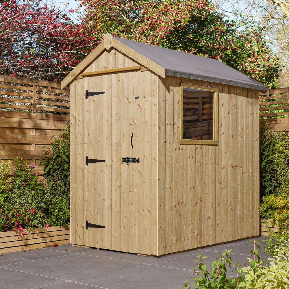 Rowlinson Premium Heritage 6 x 4ft Pressure Treated Shed Image 2