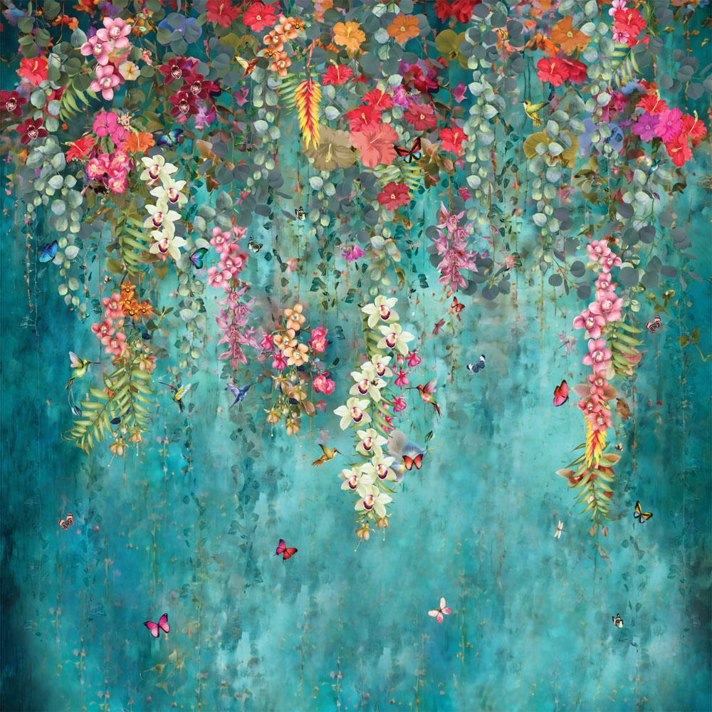 Splashbax Premium Artisan Botanical Cascade Di Bond Shower Panel 2400 x 900mm Image 2