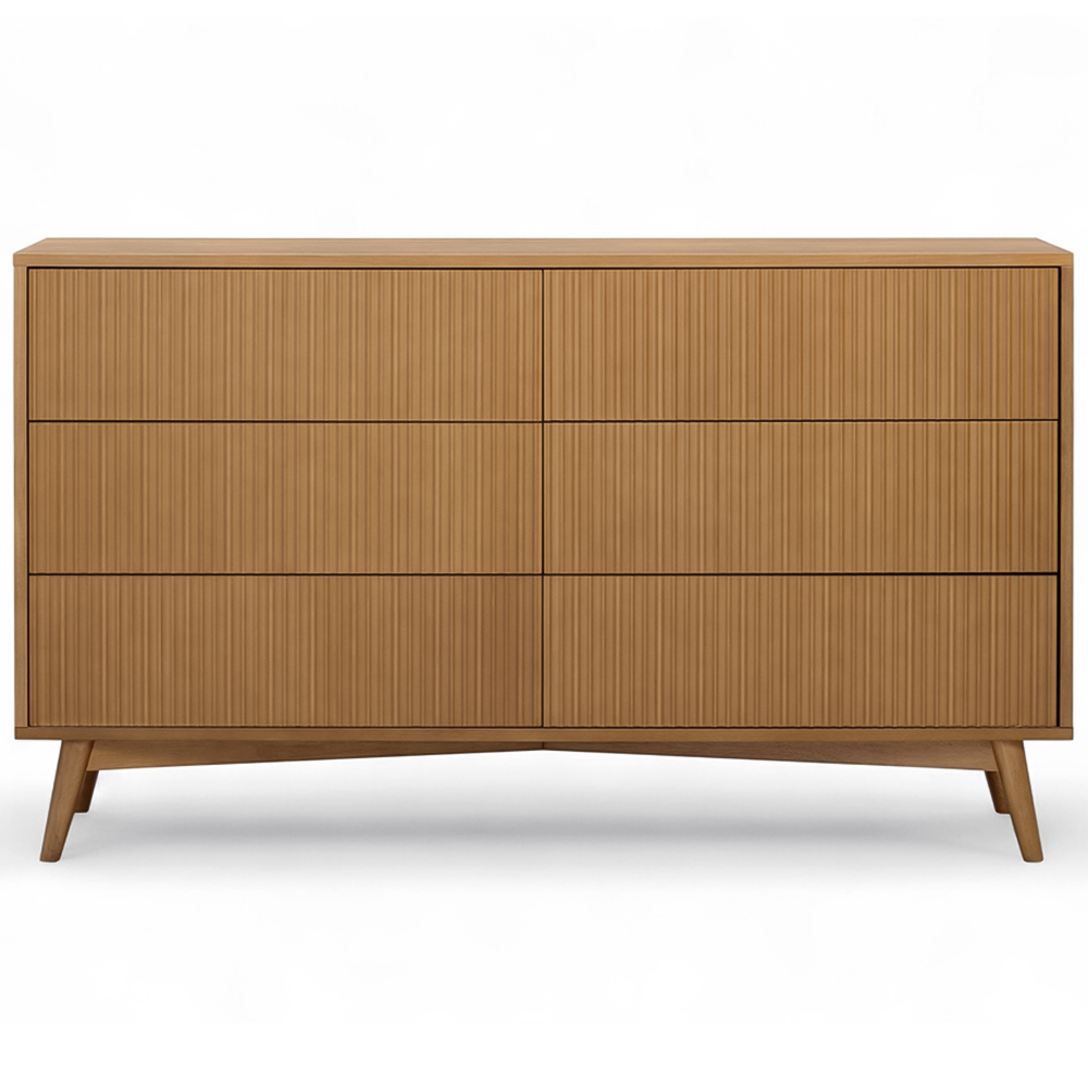 Teamson Home Tremolo 6 Drawer Natural Dresser Image 3