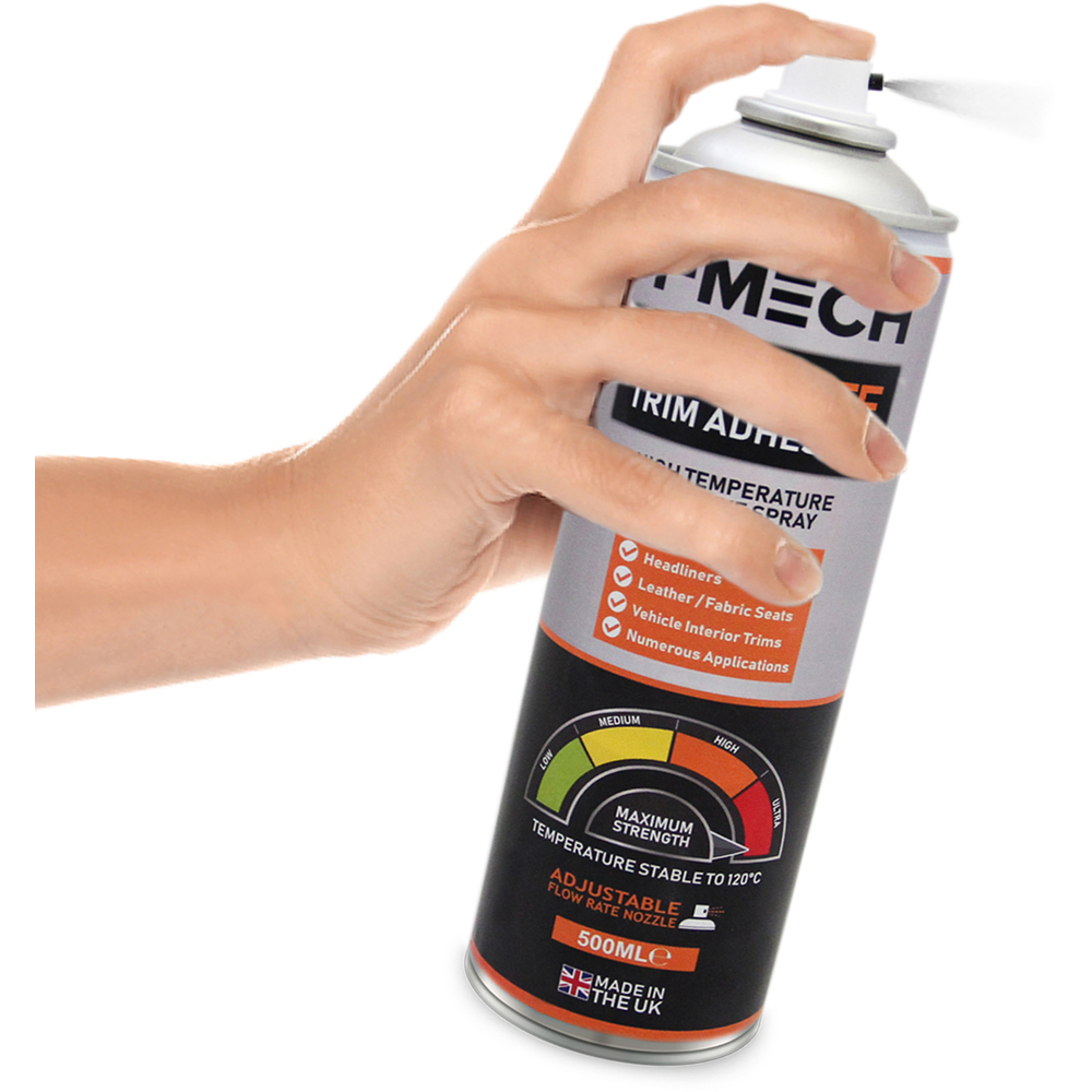 T-Mech Black Van Carpet Lining with 5 Adhesive Cans Image 5