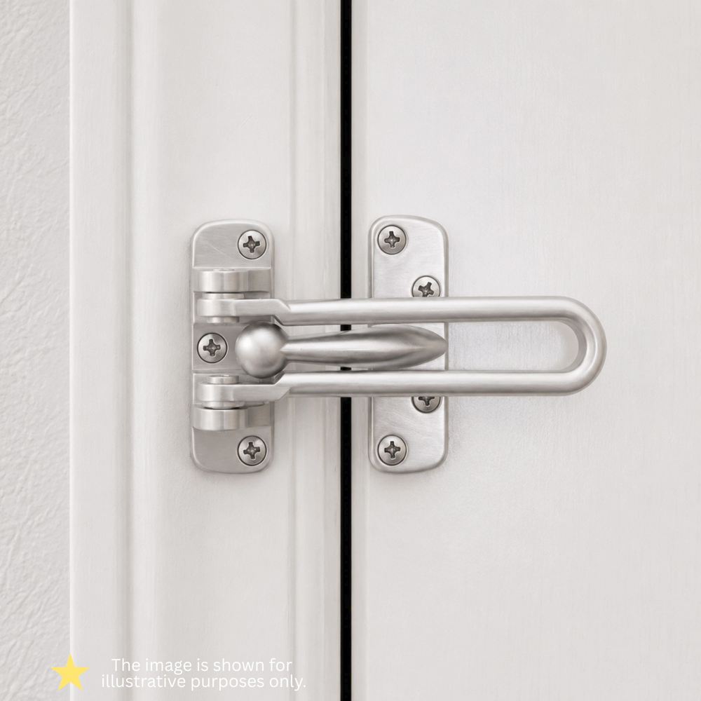 Spira Brass Satin Chrome Door Guard Image 2