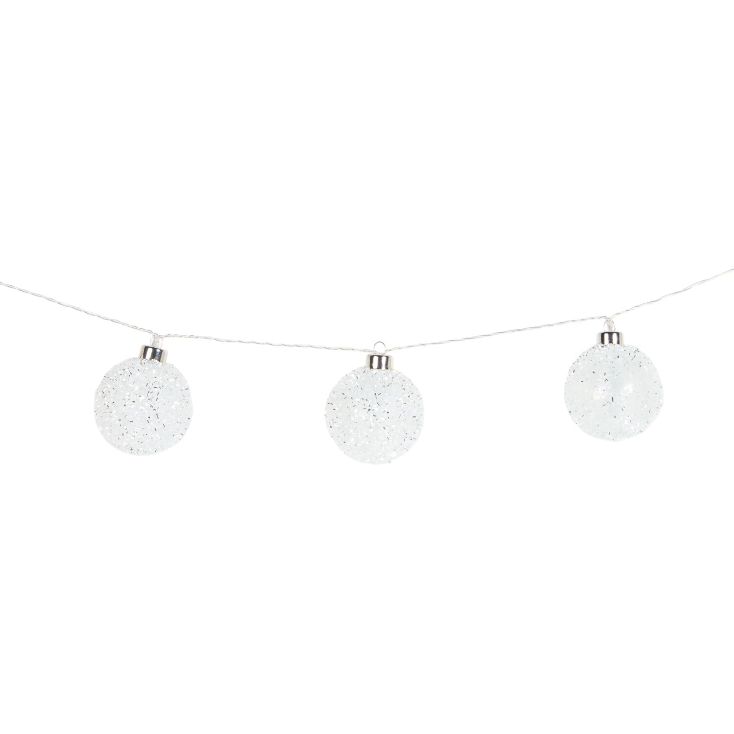 10 LED Snowball String LightClear Image 2