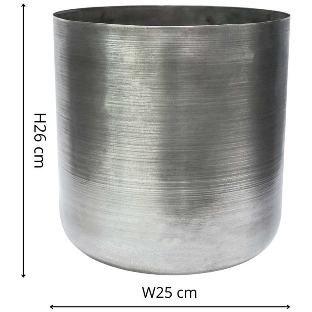 Ivyline Chelsea Pewter Indoor Planter 25cm Image 4